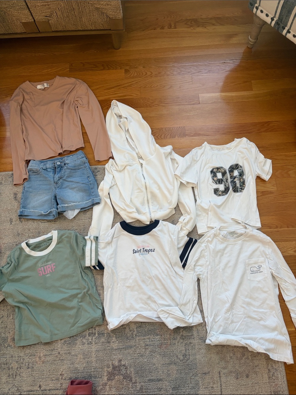 Kids Long Sleeve Tee in Dusty Pink - Unbranded